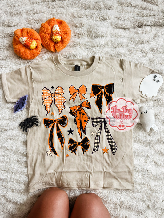 Orange/Black Bows
