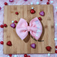 Blush Embroidered Bow